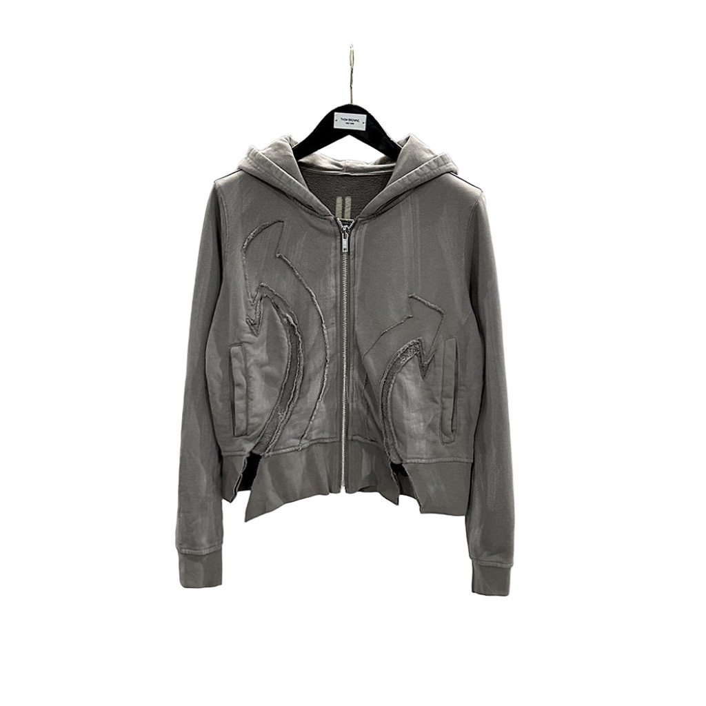 Rick Owens Drkshdw Cropped Zip-up Hoodie - everydesigner