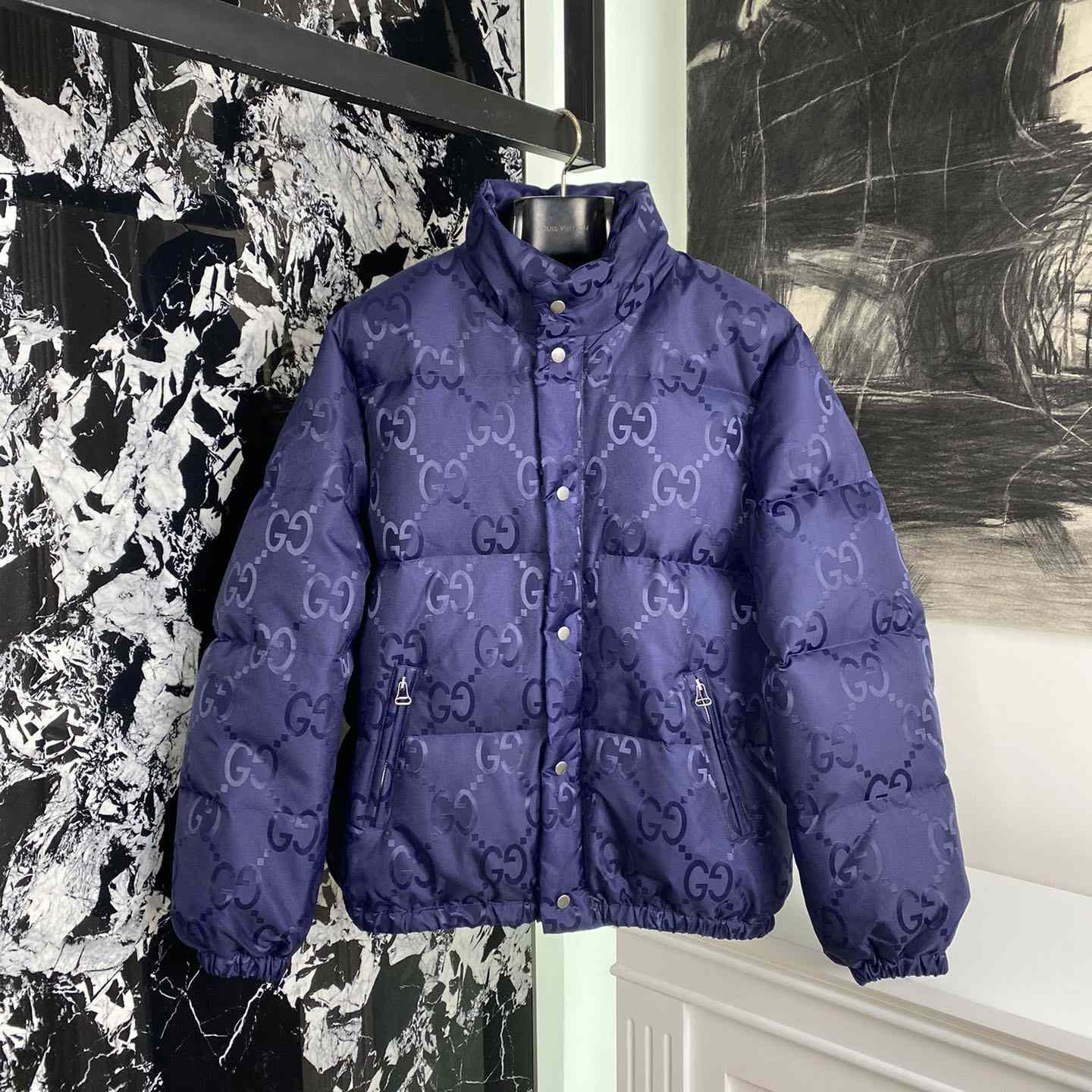 Gucci Jumbo GG Canvas Down Jacket - everydesigner