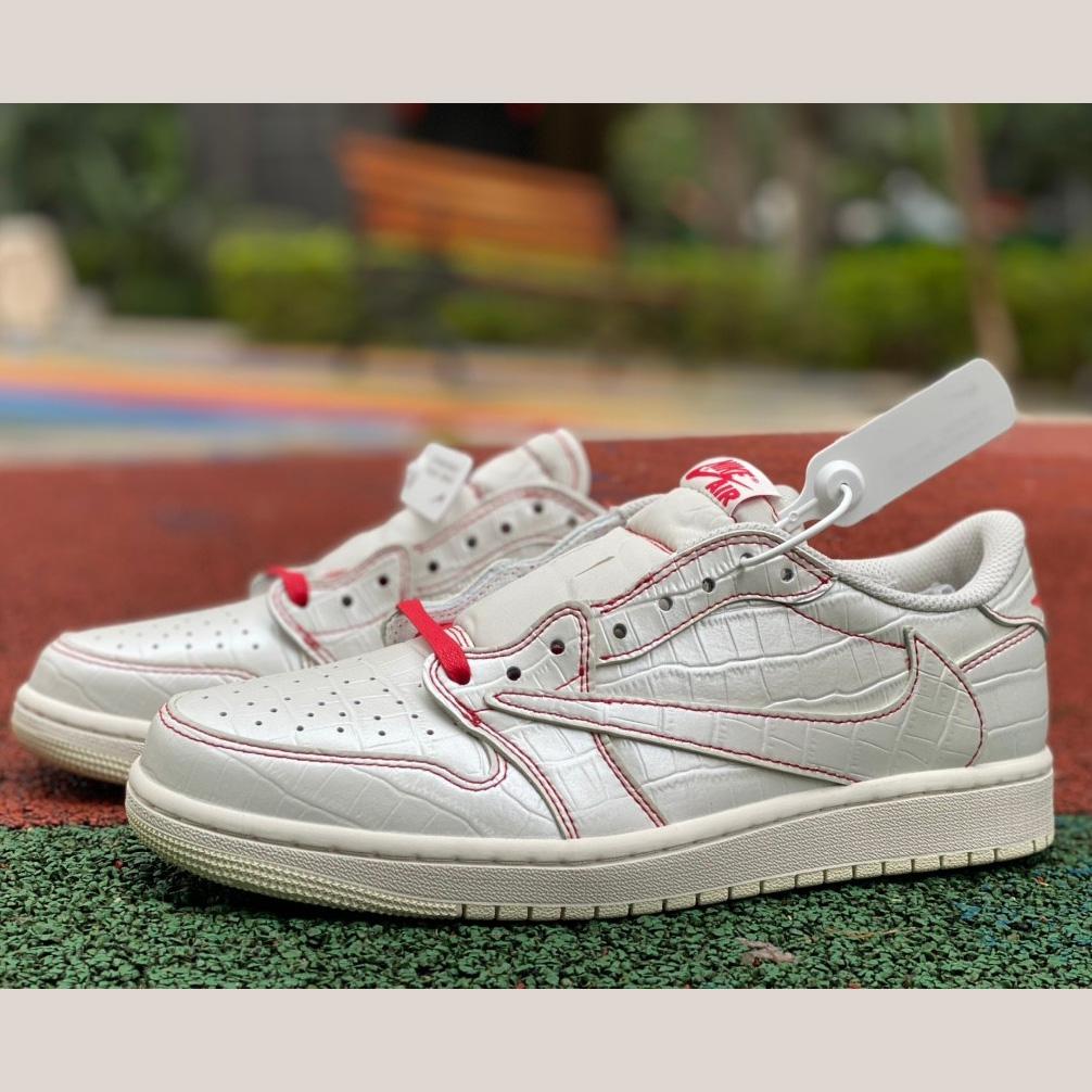 Tracis Scott x Air Jordan 1 Low Golf TS Sneaker      DM7866-601 - everydesigner