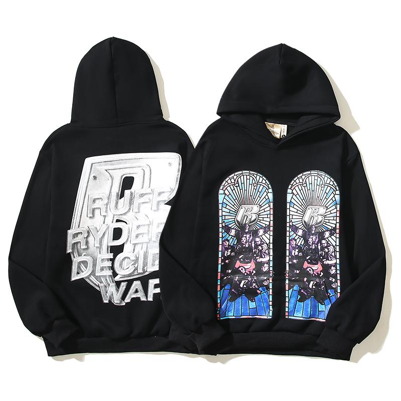 Who Decides War Ruff Ryders Cotton Hoodie - everydesigner