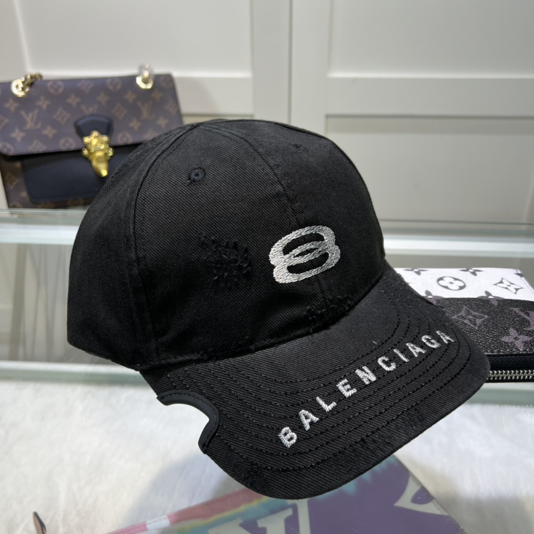 Balenciaga Unity Sports Icon Cap In Black - everydesigner