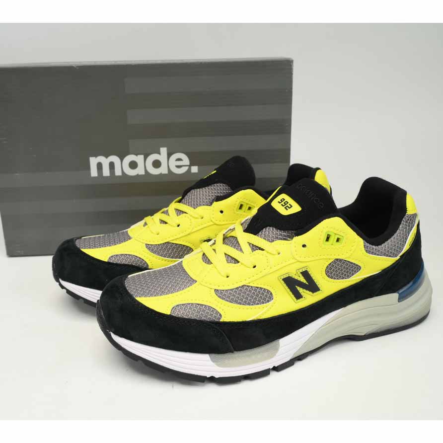 New Balance 992 Black And Yellow Sneakers      M992FG  - everydesigner