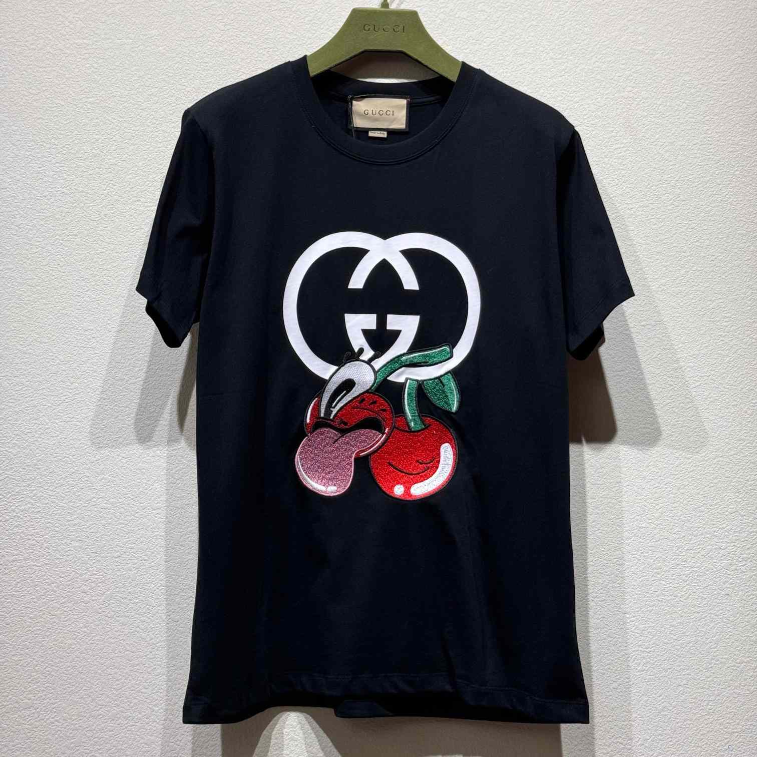 Gucci Cherry Cotton Jersey T-shirt - everydesigner