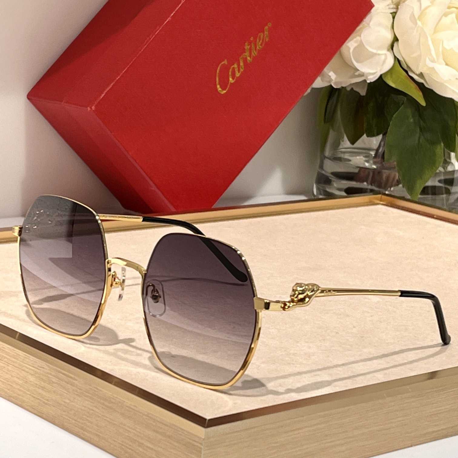 Cartier Geometric Frame Sunglasses     CT0267 - everydesigner