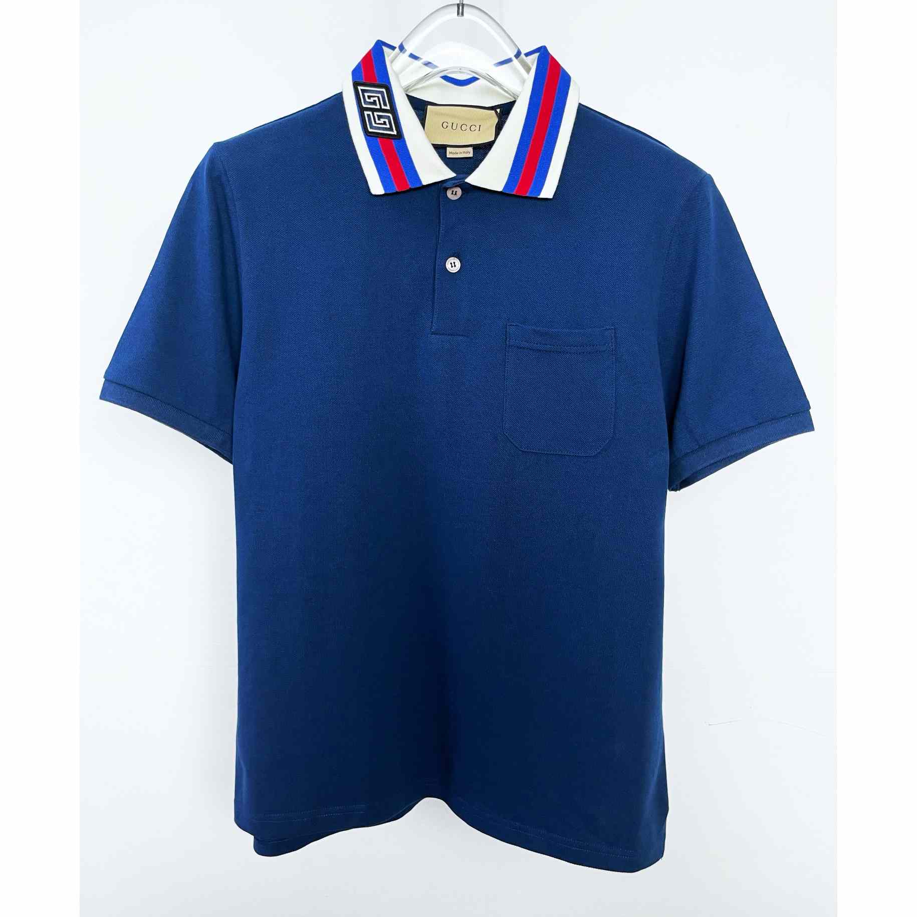 Gucci Cotton Piquet Polo With Web Collar - everydesigner