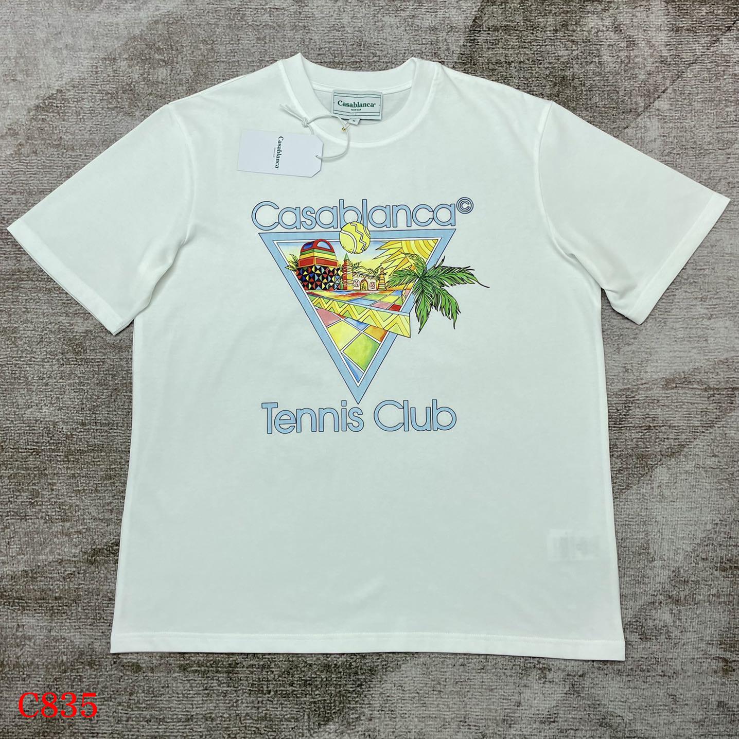 Casablanca Afro Cubism Tennis Club T-Shirt    C835 - everydesigner