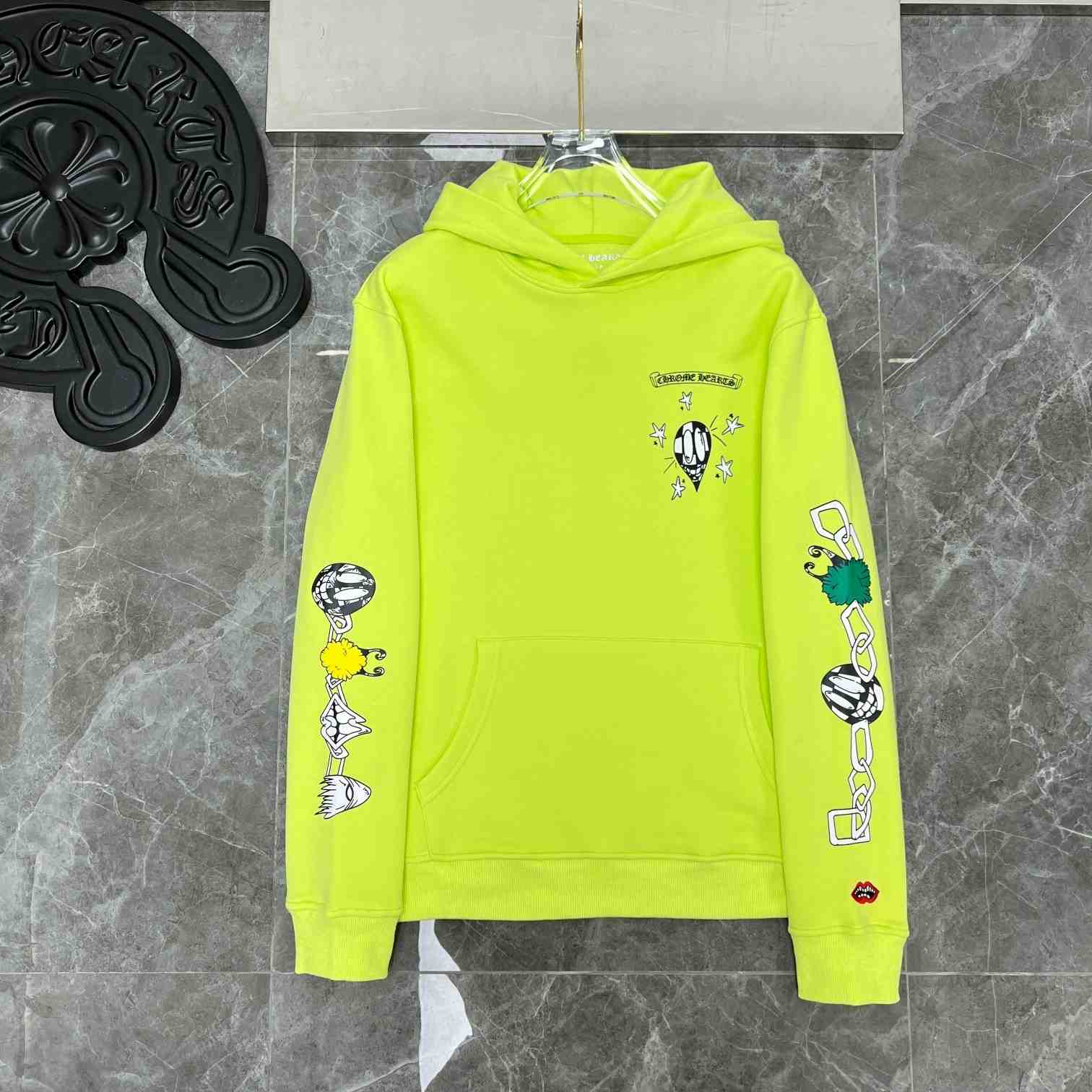 Chrome Heart Matty Boy 'Link' Lime Hoodie - everydesigner