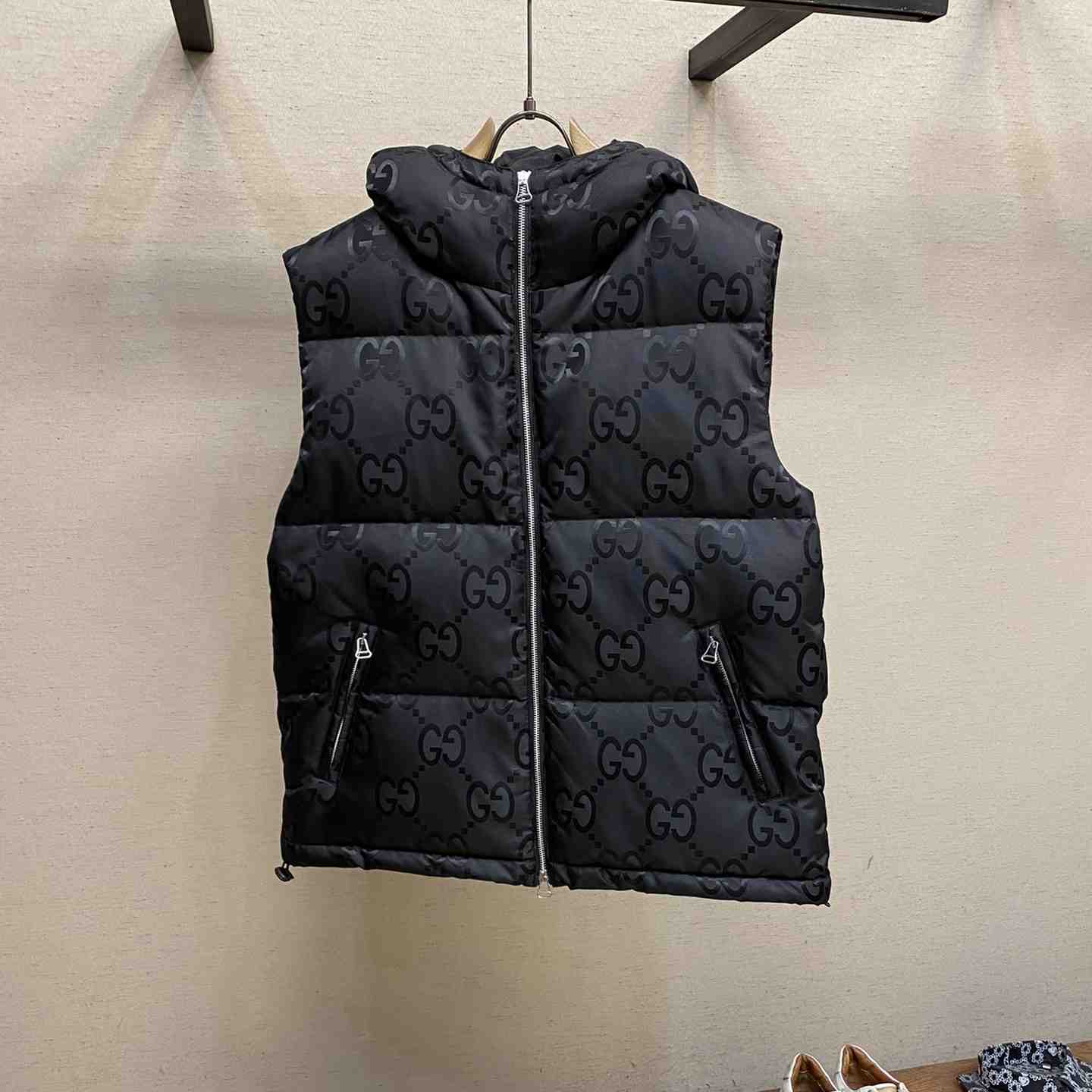 Gucci Jumbo GG Canvas Down Vest  - everydesigner