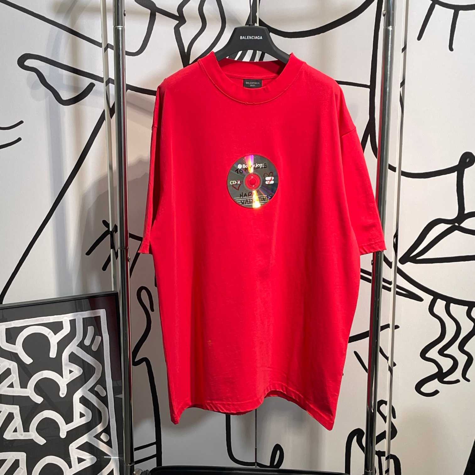 Balenciaga To My Love T-Shirt In Red - everydesigner