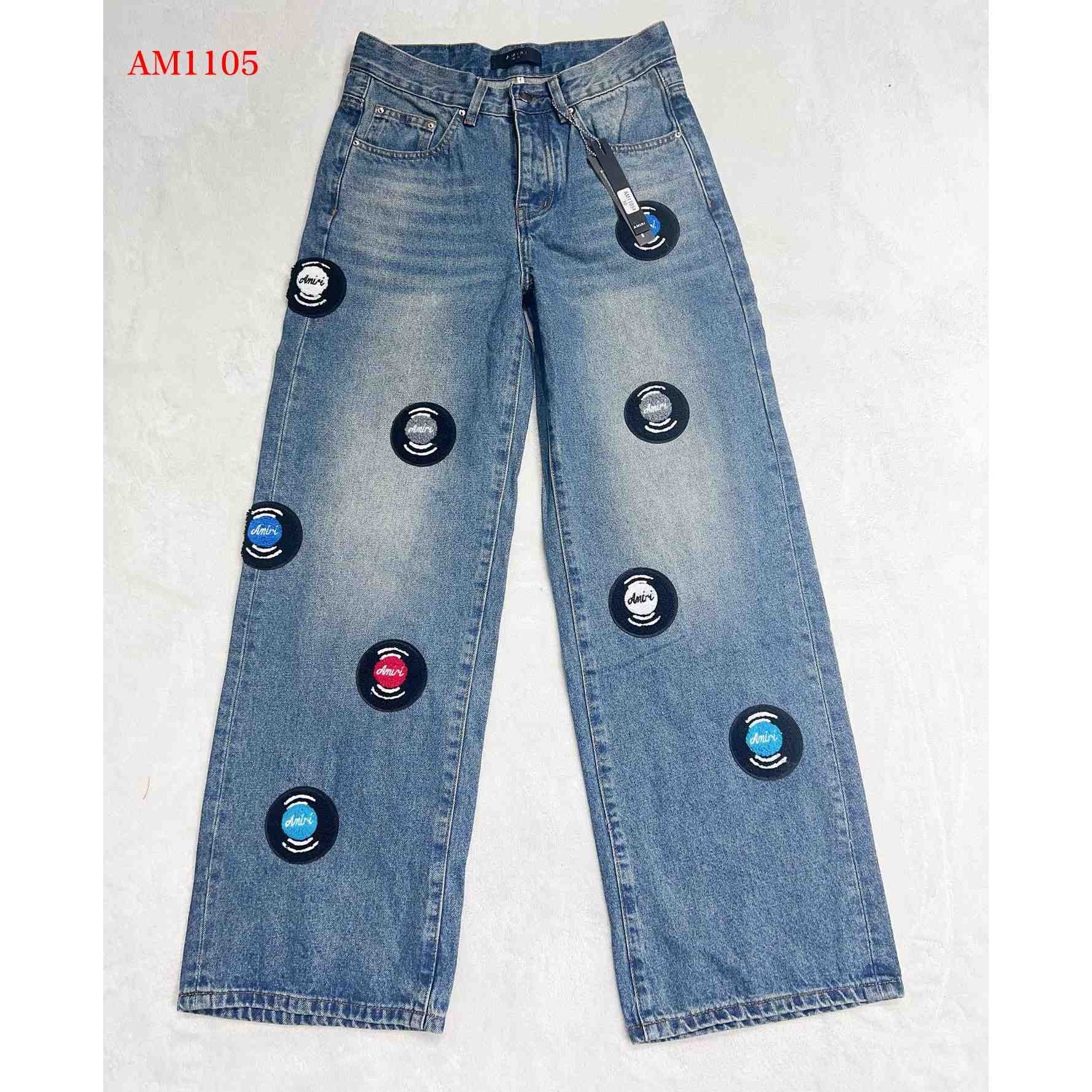 Amiri Record Wide-leg Jeans     AM1105 - everydesigner