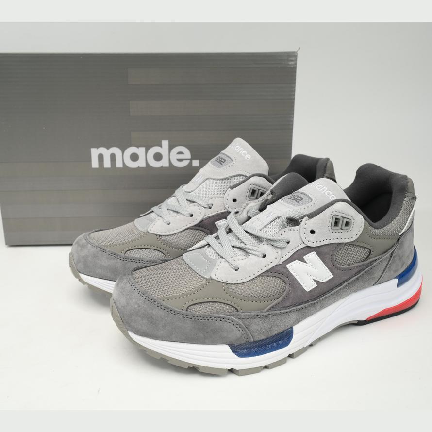 New Balance 992 Grey Blue Sneakers      M992AG  - everydesigner