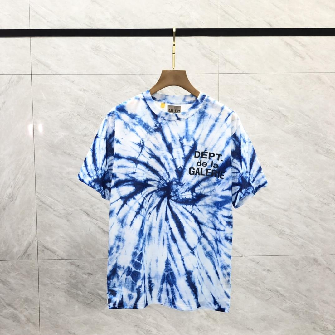 Gallery Dept. Tie-Dyed Logo-Print Cotton T-Shirt  - everydesigner