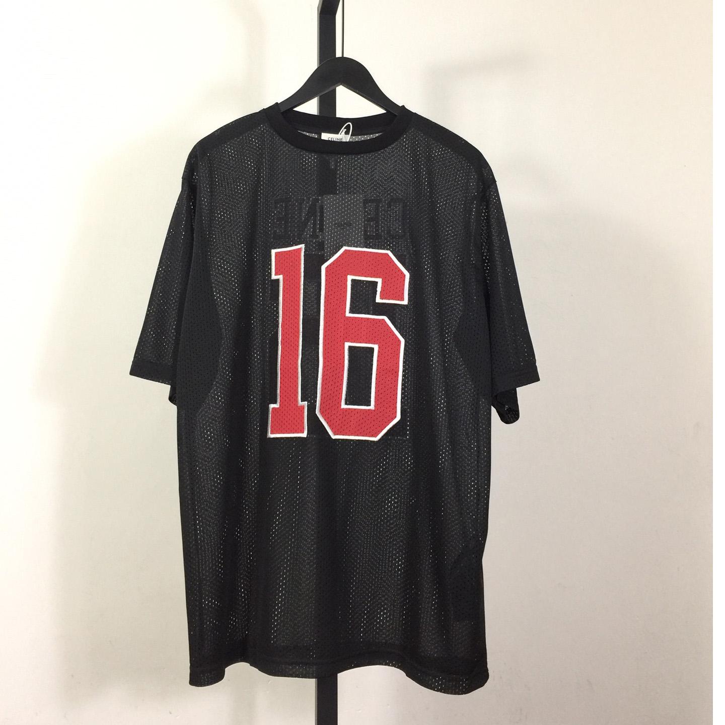 Celine Oversized Celine 16 T-shirt In Jersey Mesh - everydesigner