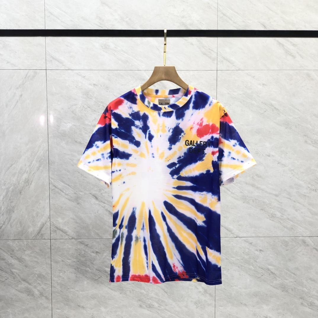 Gallery Dept. Tie-Dyed Logo-Print Cotton T-Shirt  - everydesigner