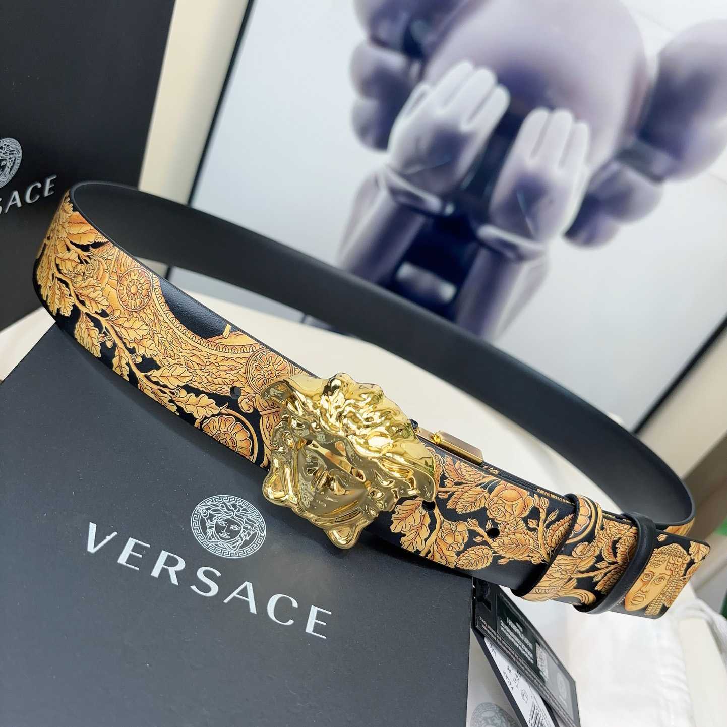 Versace Barocco Reversible Leather Belt    40mm - everydesigner