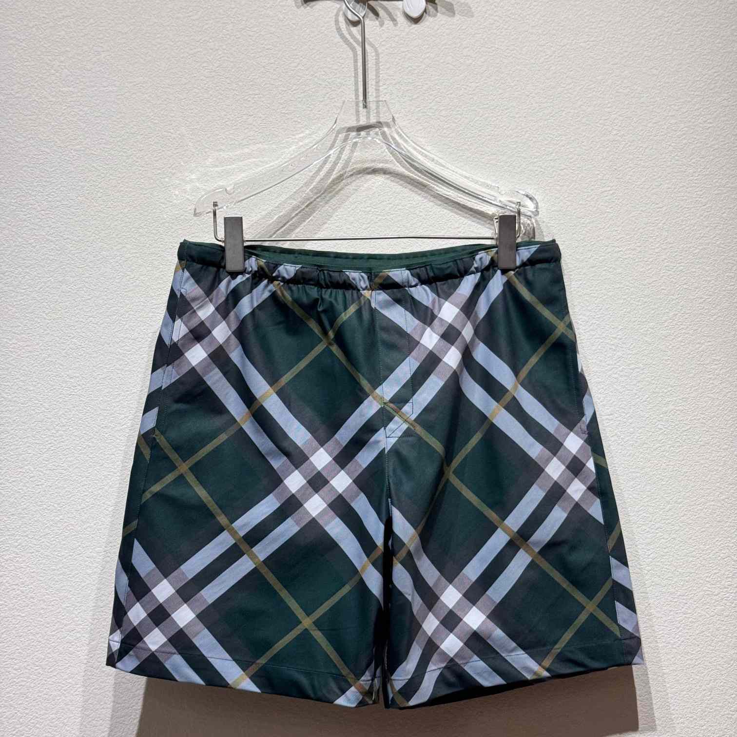 Burberry Green Check Swim Shorts - everydesigner