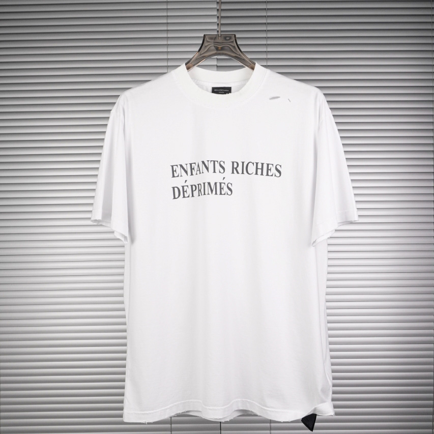 Balenciaga Enfants Riches Déprimés Logo Printed Crewneck T-Shirt - everydesigner