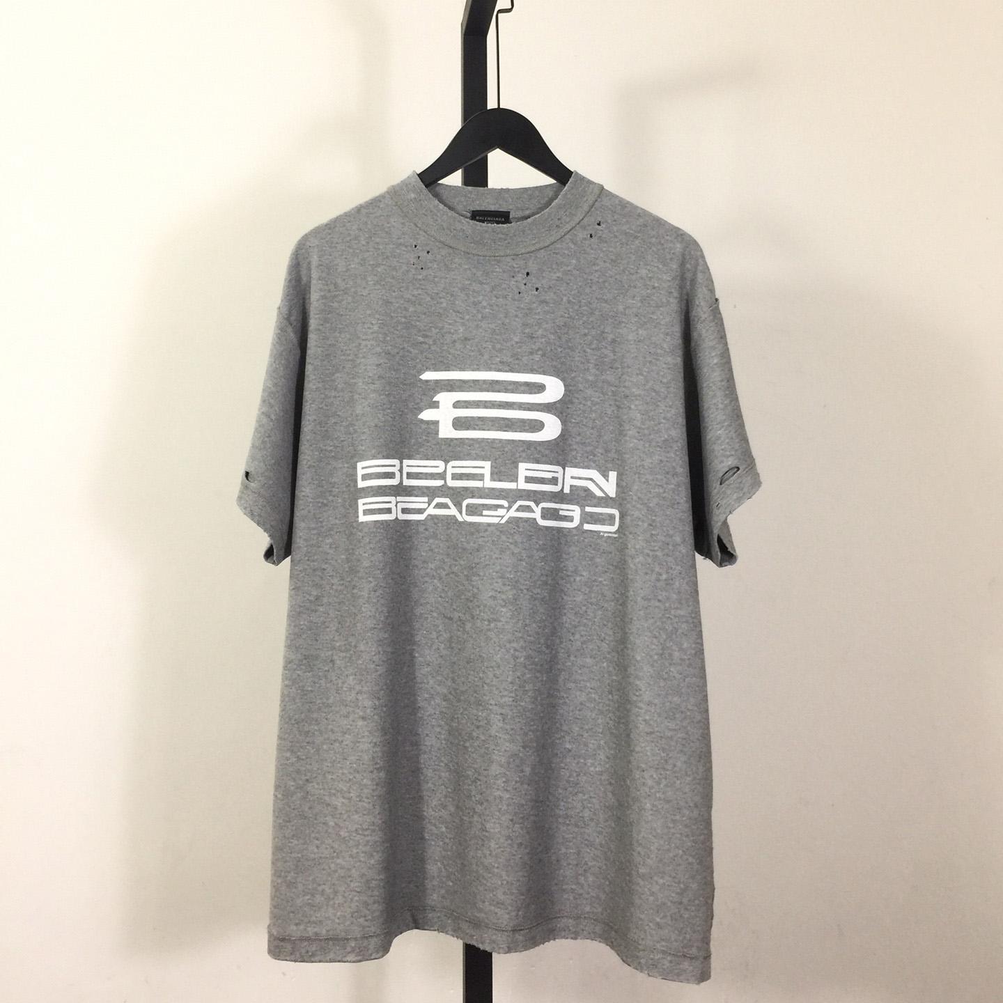 Balenciaga AI Generated Inside-Out T-Shirt Oversized In Gray - everydesigner