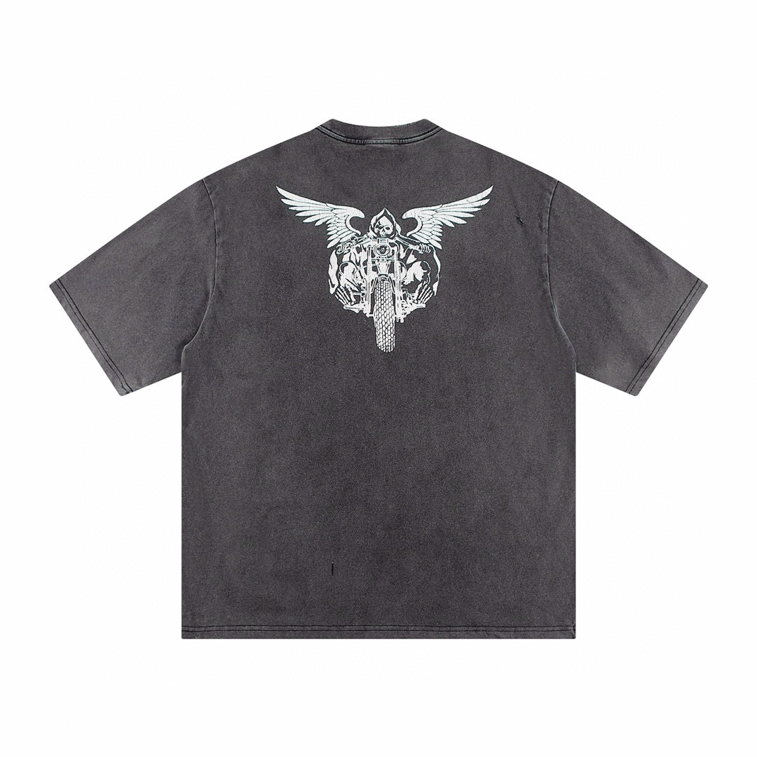 Saint Michael x NEIGHBORHOOD Skull Biker T-shirt - everydesigner