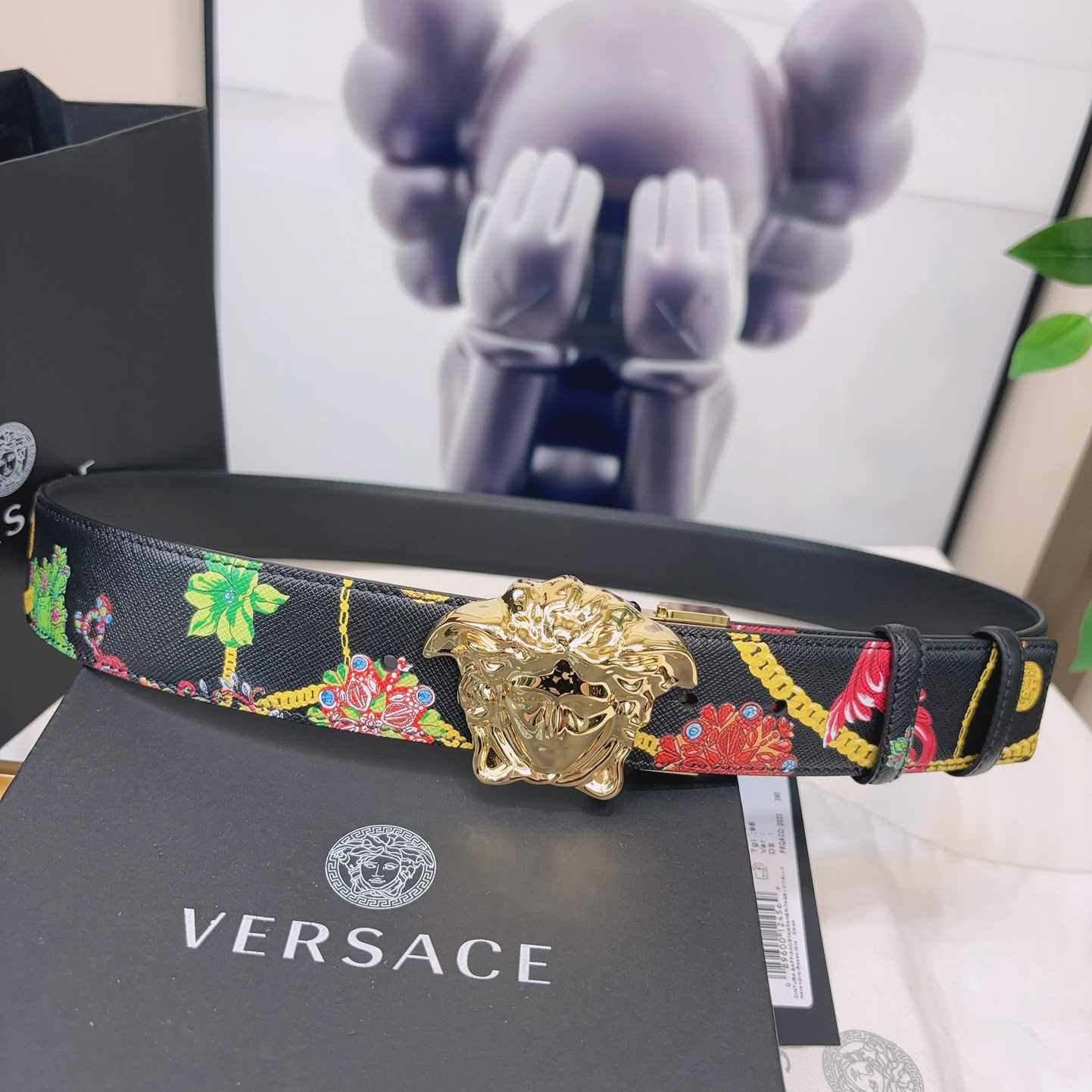 Versace Reversible Barocco Leather Belt  40mm - everydesigner