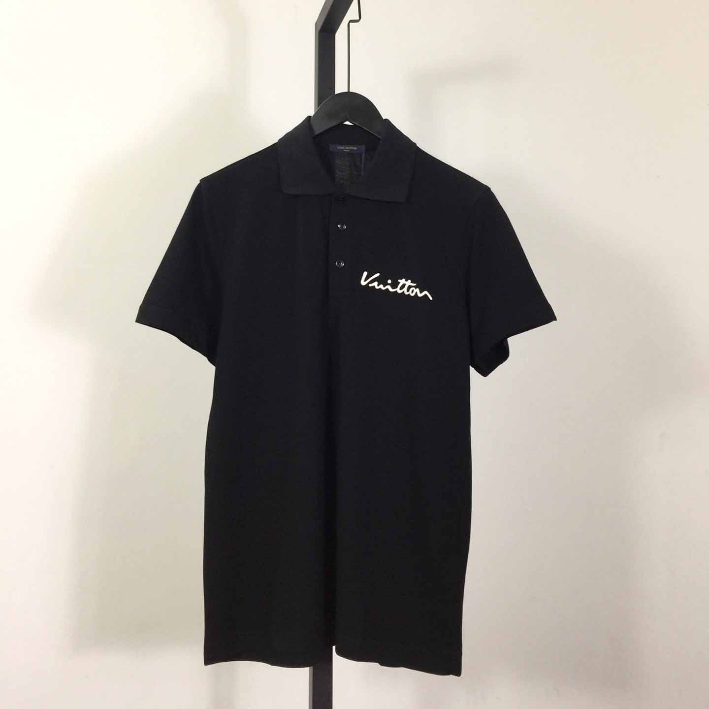 Louis Vuitton Short-Sleeved Cotton Polo   - everydesigner