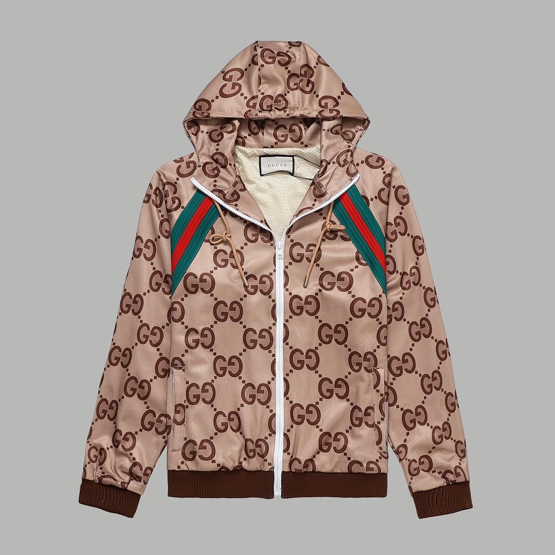 Gucci Gg Supreme Hooded Jacket - everydesigner