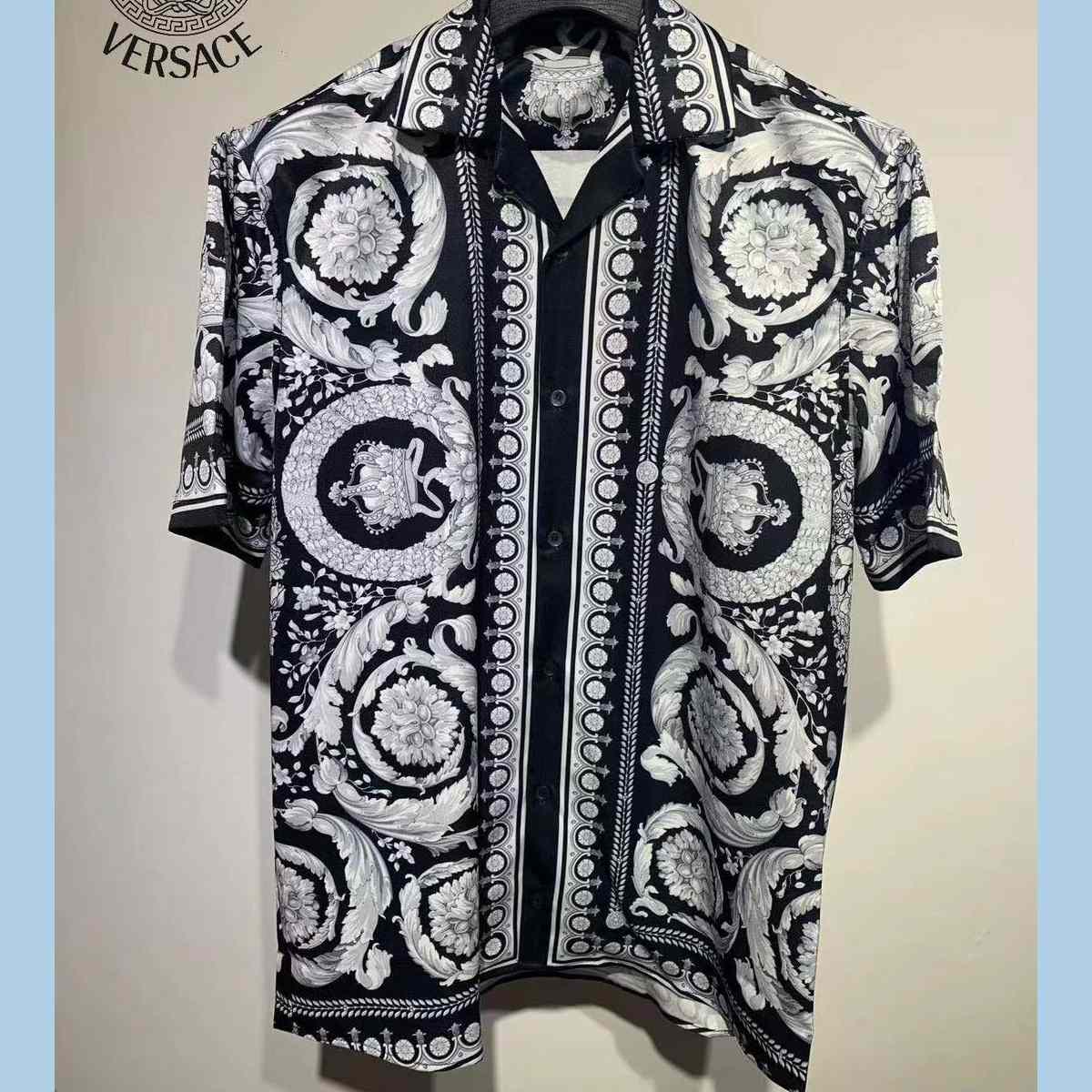 Versace Barocco Print Silk Shirt - everydesigner