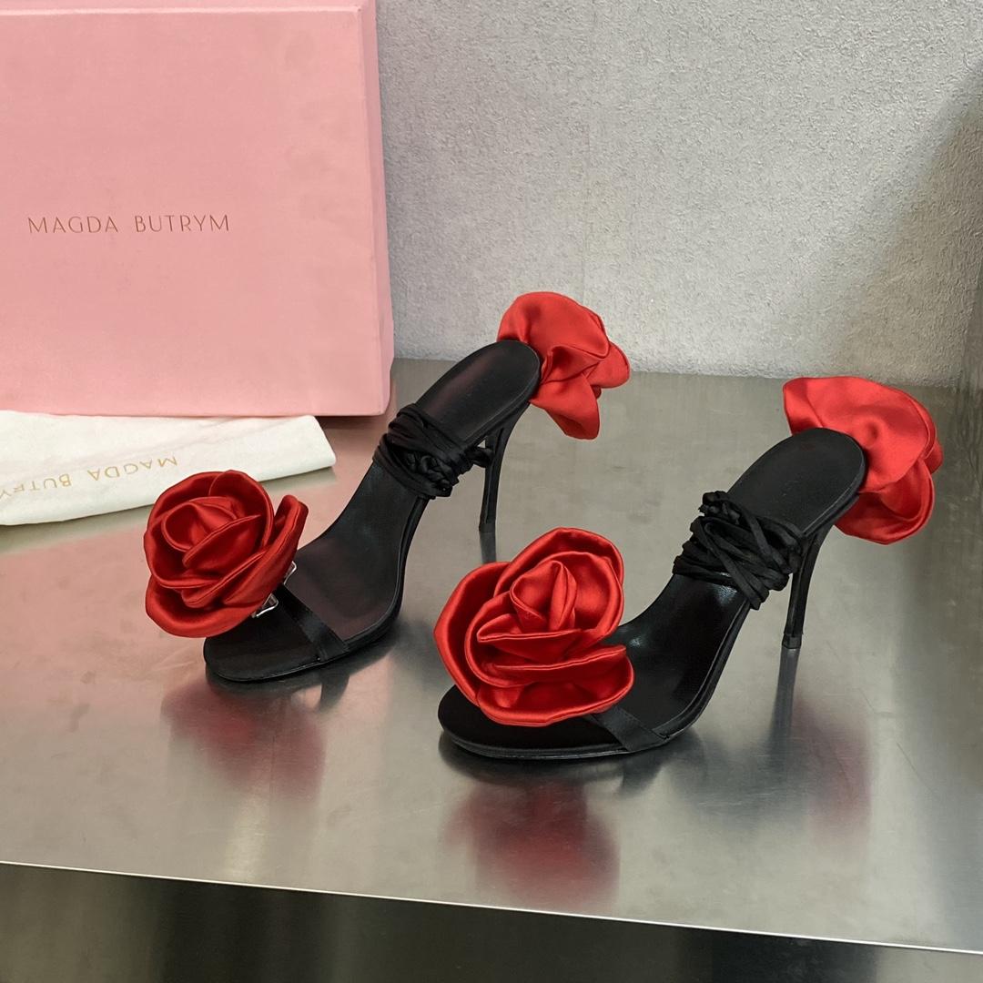 Magda Butrym Flower Heel Sandals - everydesigner