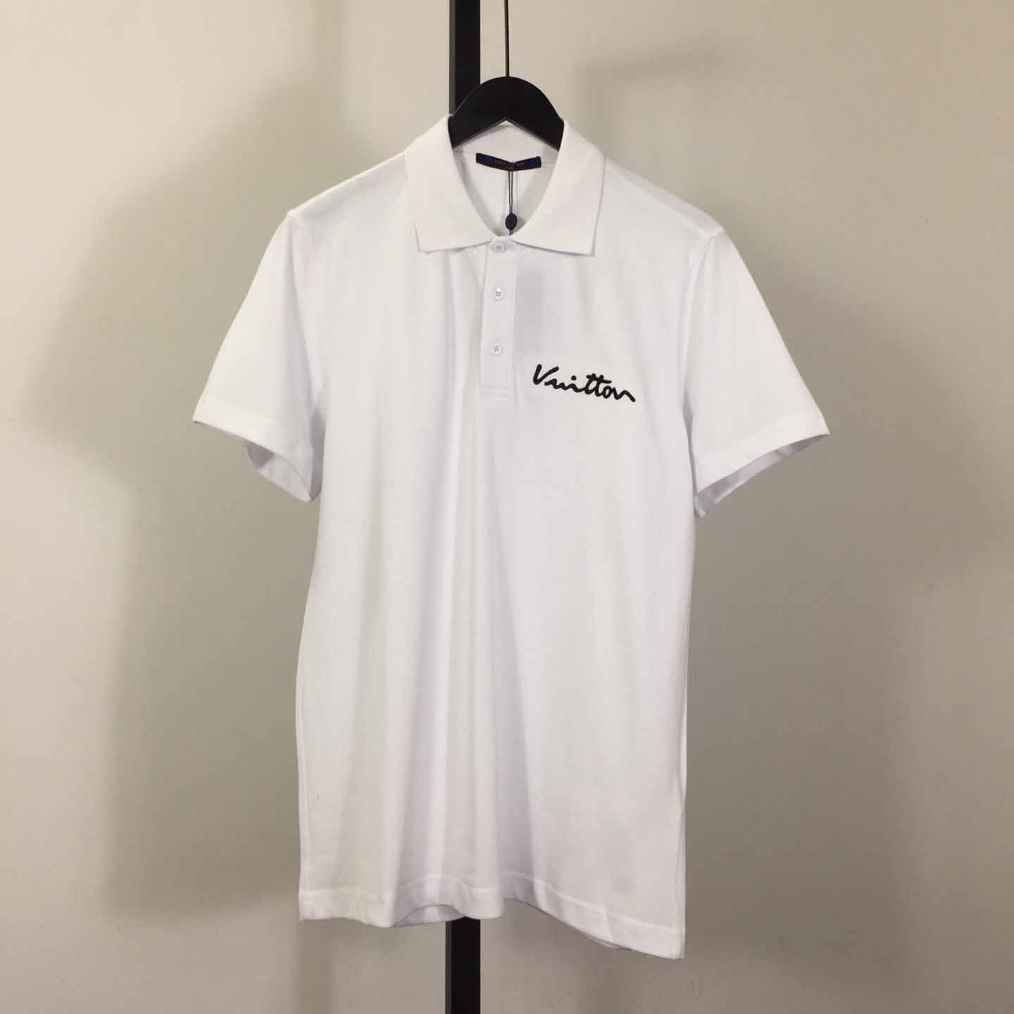 Louis Vuitton Short-Sleeved Cotton Polo   - everydesigner