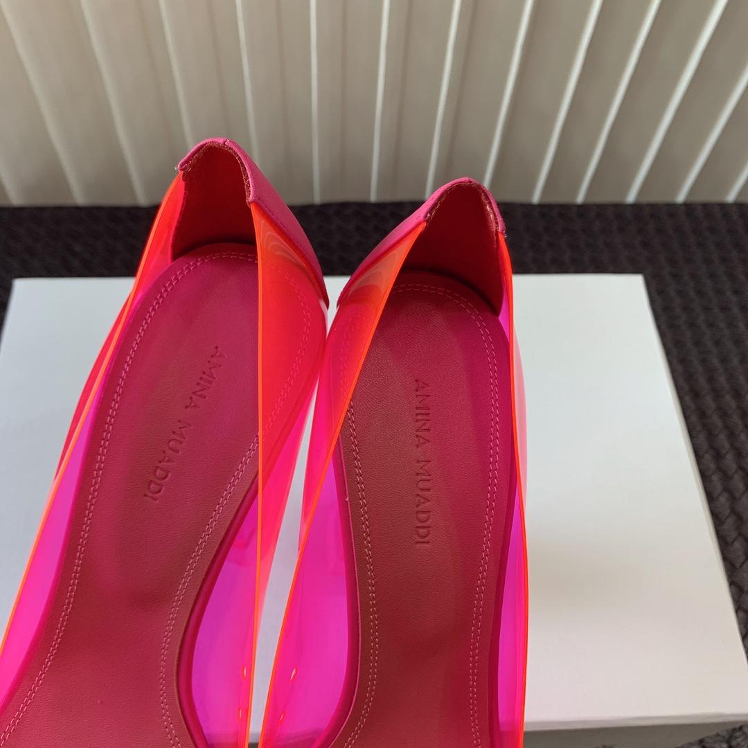 Amina Muaddi Begum Glass Pink Slingbacks - everydesigner