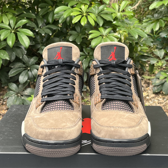 Travis Scott x Air Jordan 4 Retro Brown TS Sneakers    AJ4-766302 - everydesigner