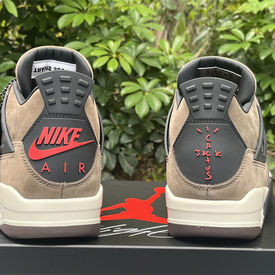 Travis Scott x Air Jordan 4 Retro Brown TS Sneakers    AJ4-766302 - everydesigner