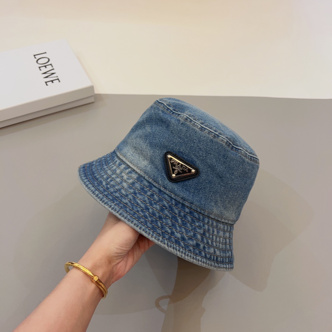 Prada Denim Bucket Hat - everydesigner