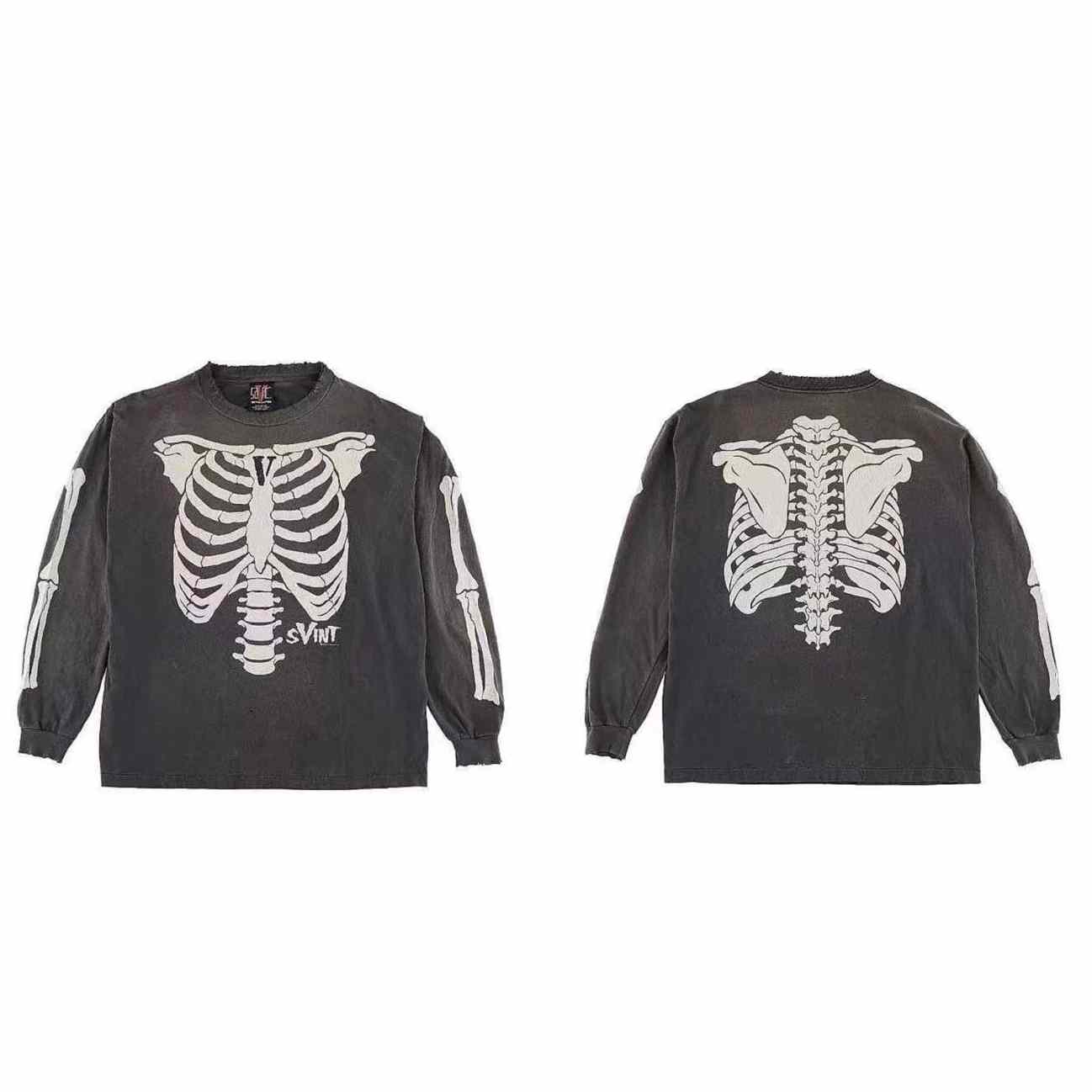 Saint Michael x VLONE Bone Longsleeve T-shirt - everydesigner