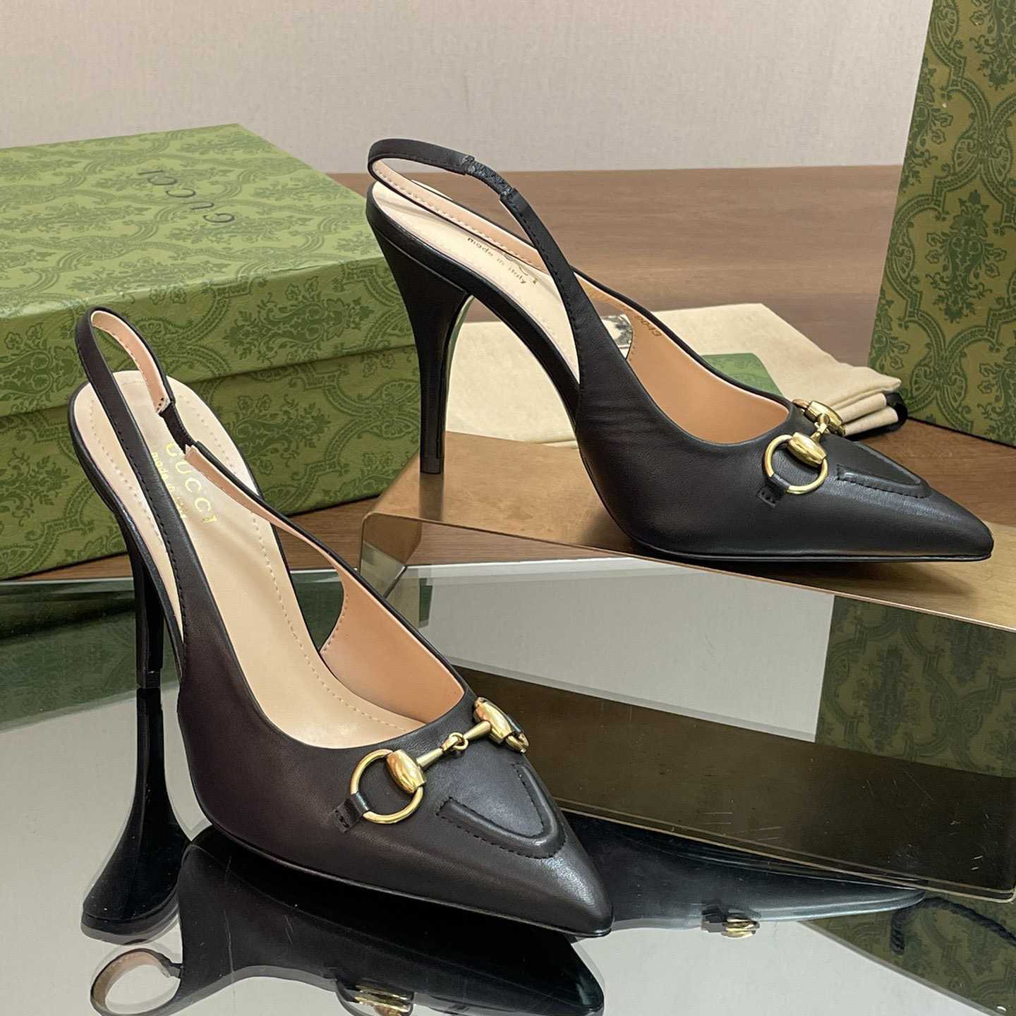 Gucci Women's Horsebit Slingback Pump - everydesigner