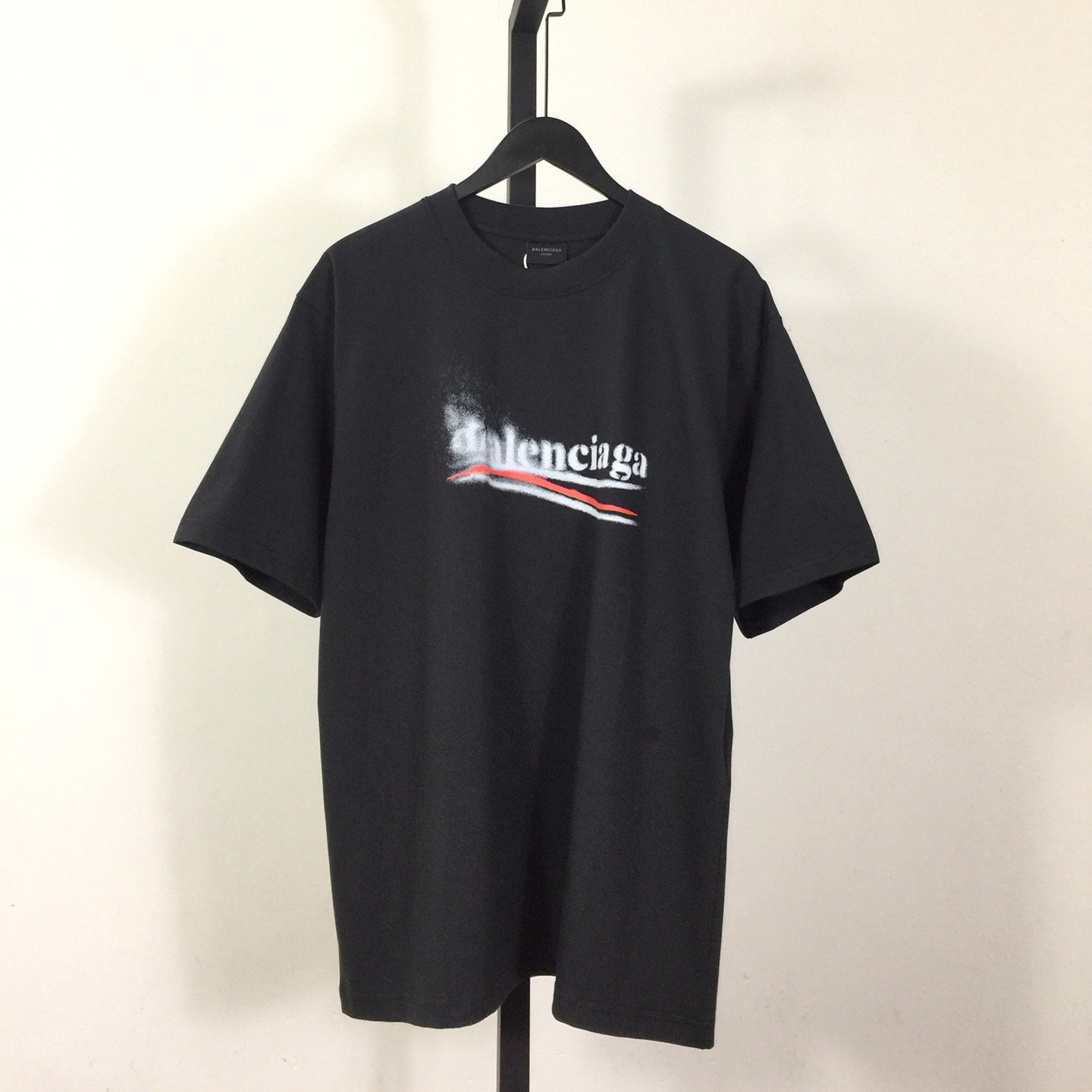 Balenciaga Logo Printed Crewneck T-Shirt - everydesigner