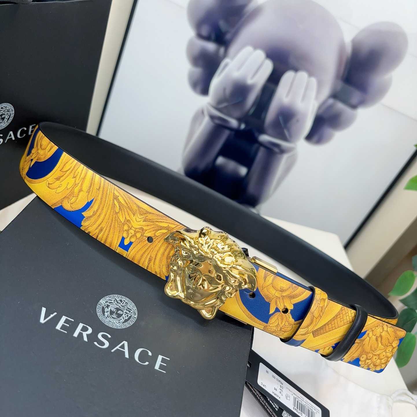 Versace Barocco Reversible Leather Belt    40mm - everydesigner