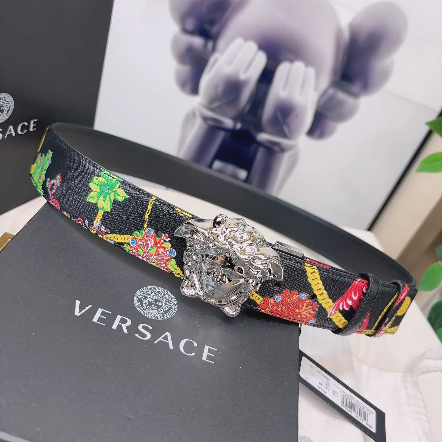 Versace Reversible Barocco Leather Belt  40mm - everydesigner