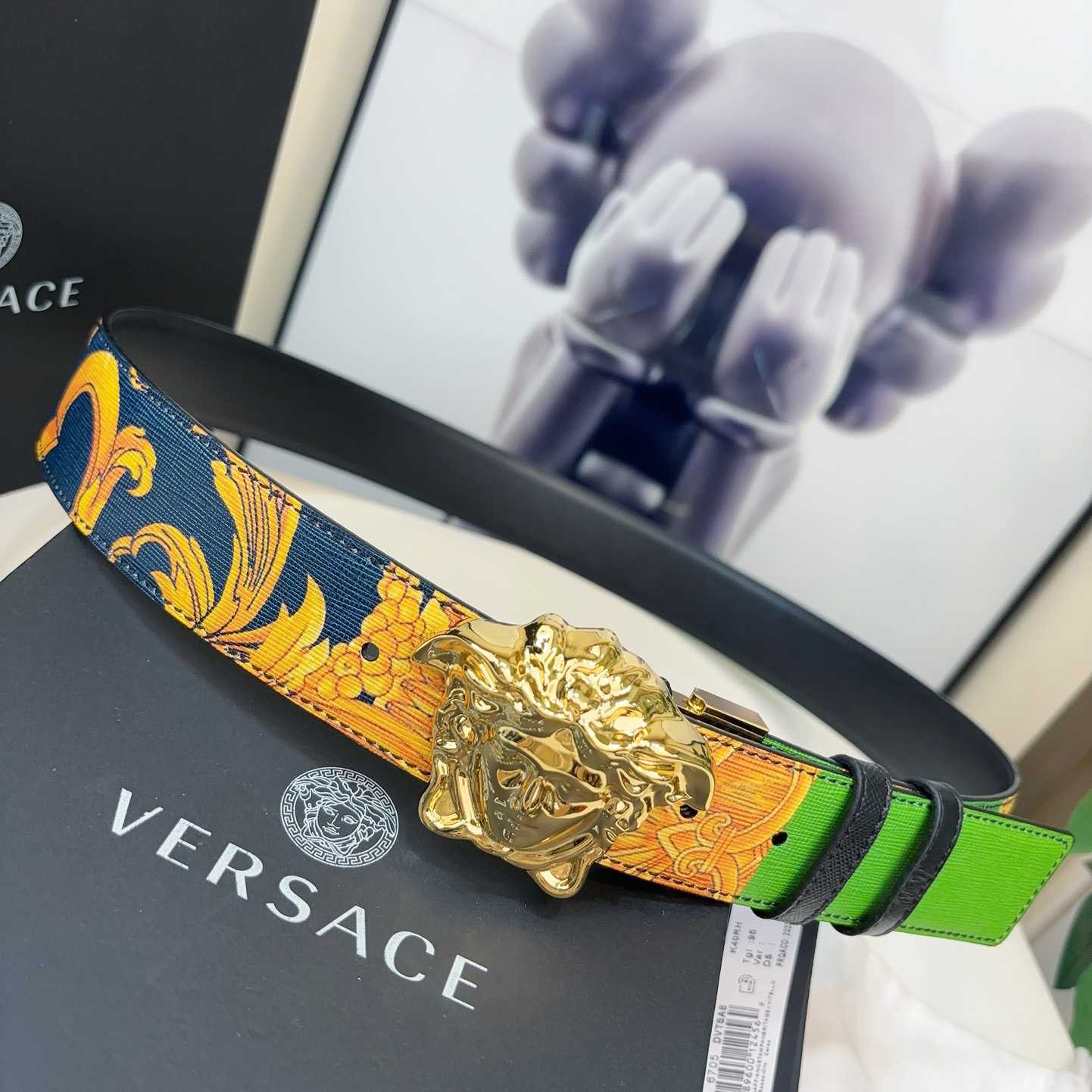 Versace Barocco Reversible Leather Belt    40mm - everydesigner