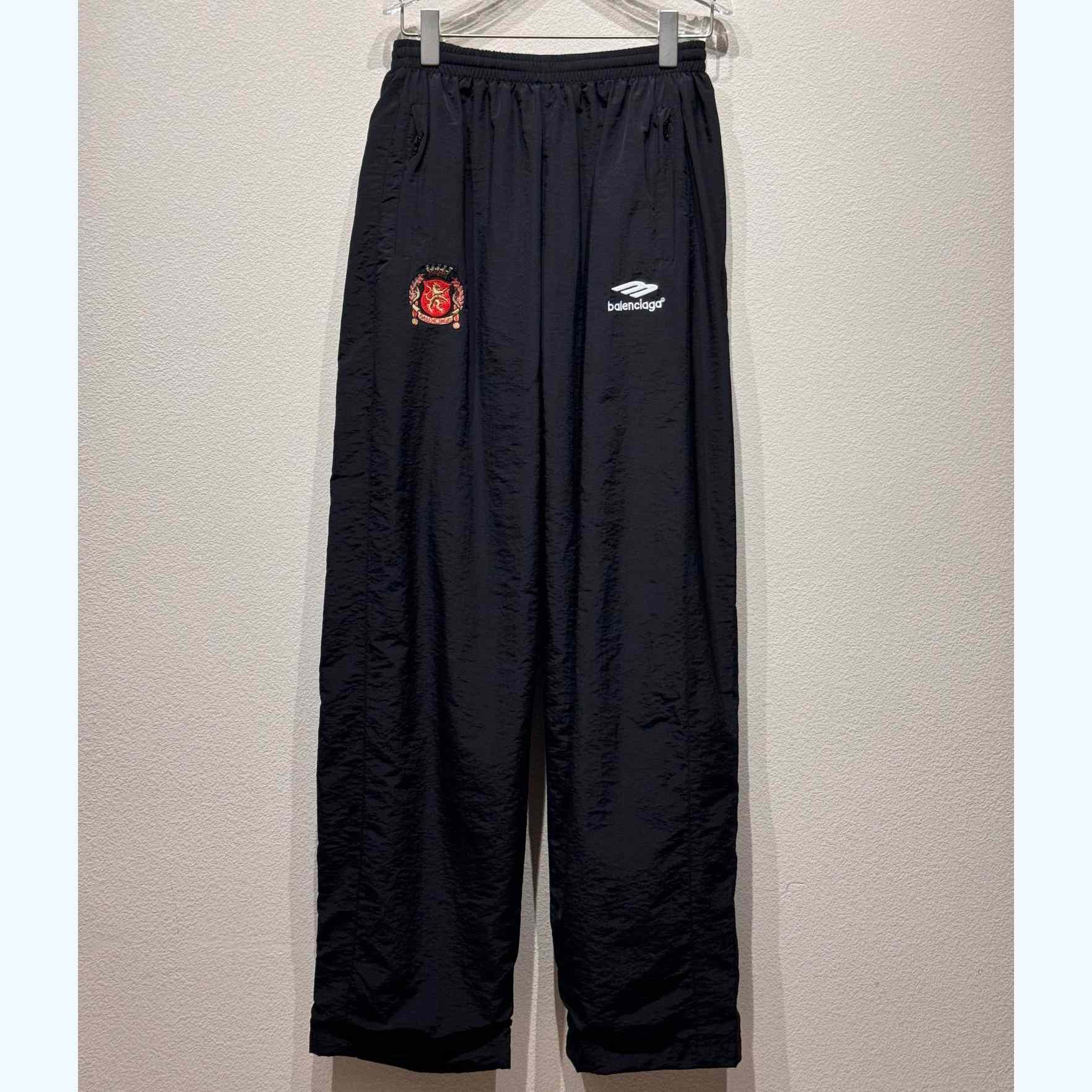 Balenciaga Soccer Tracksuit Pants In Black  - everydesigner