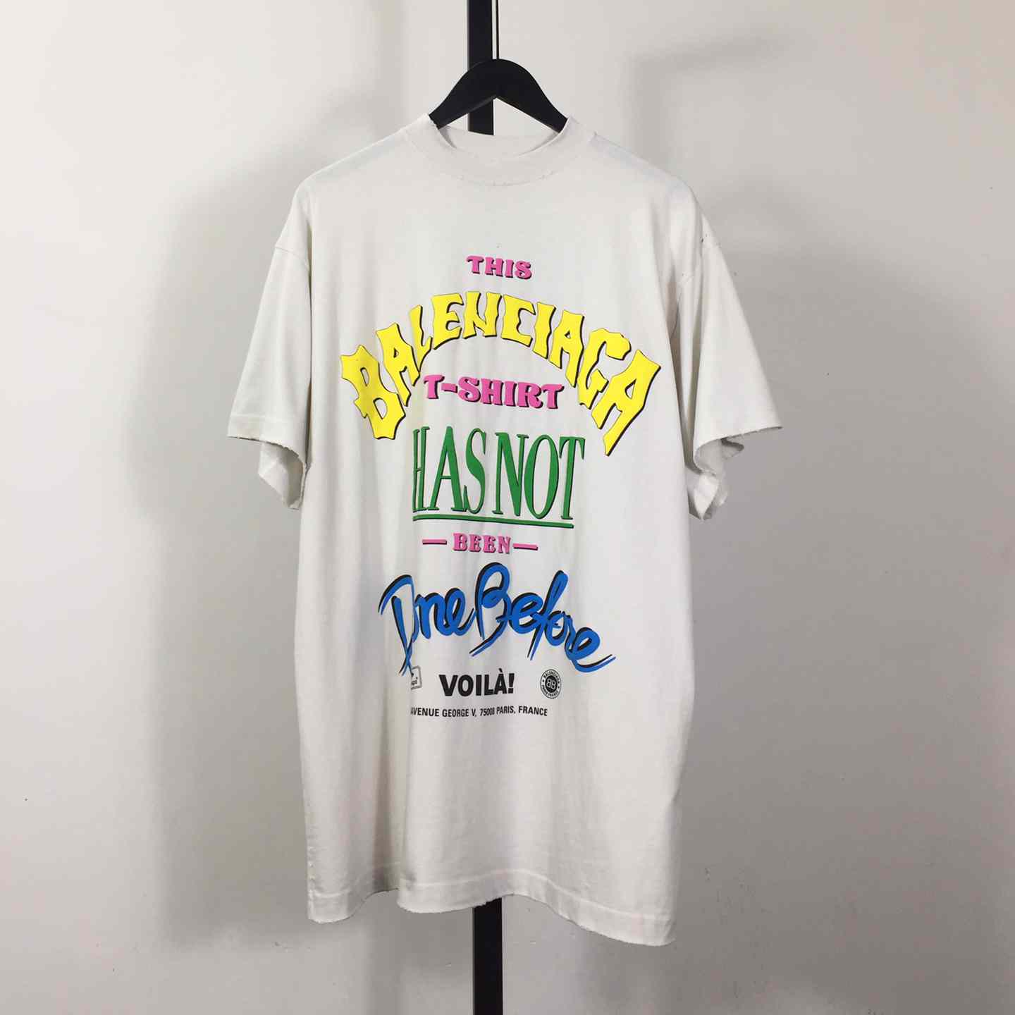 Balenciaga Not Been Done T-Shirt Oversized In Off White  - everydesigner