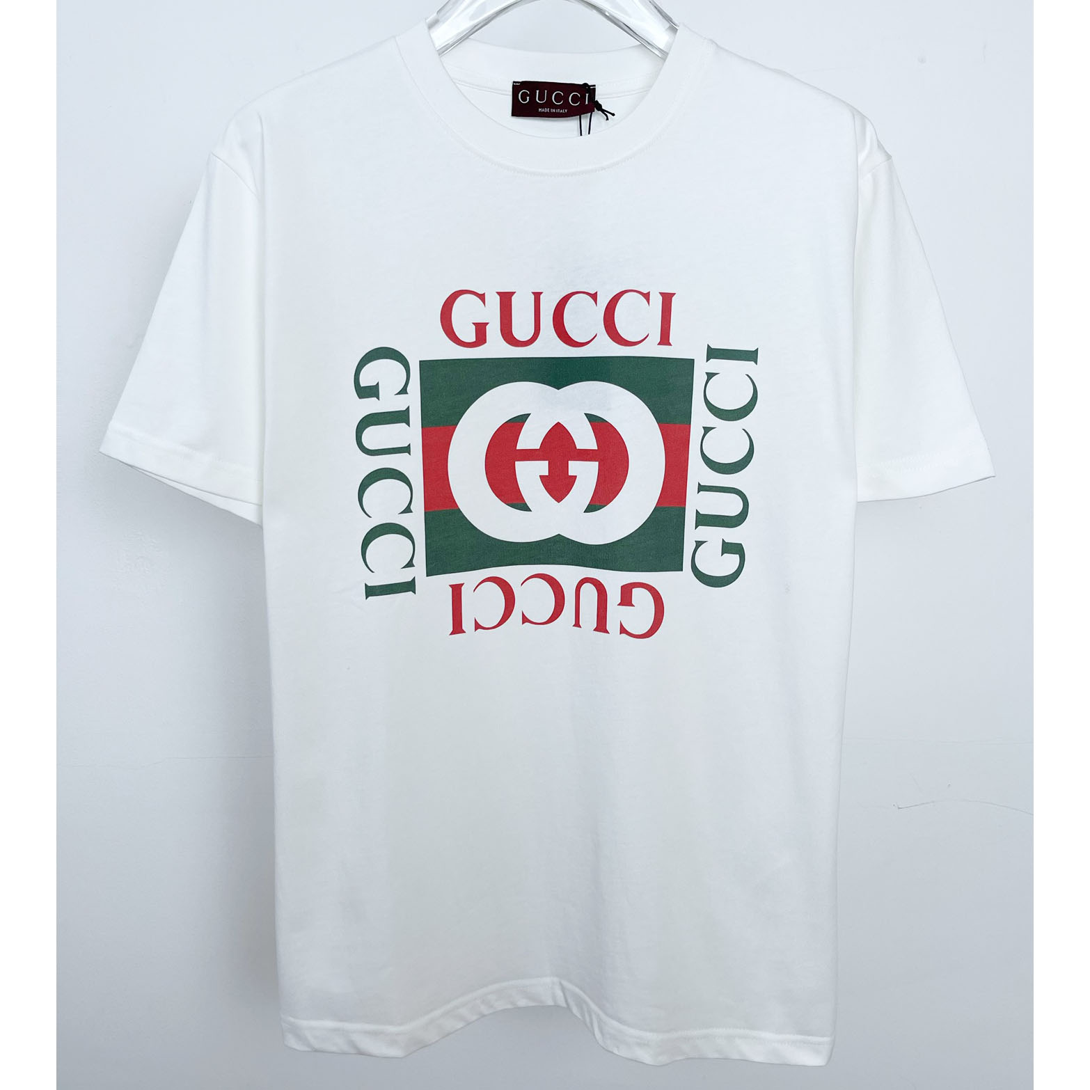 Gucci Cotton Jersey T-shirt With Gucci Print - everydesigner