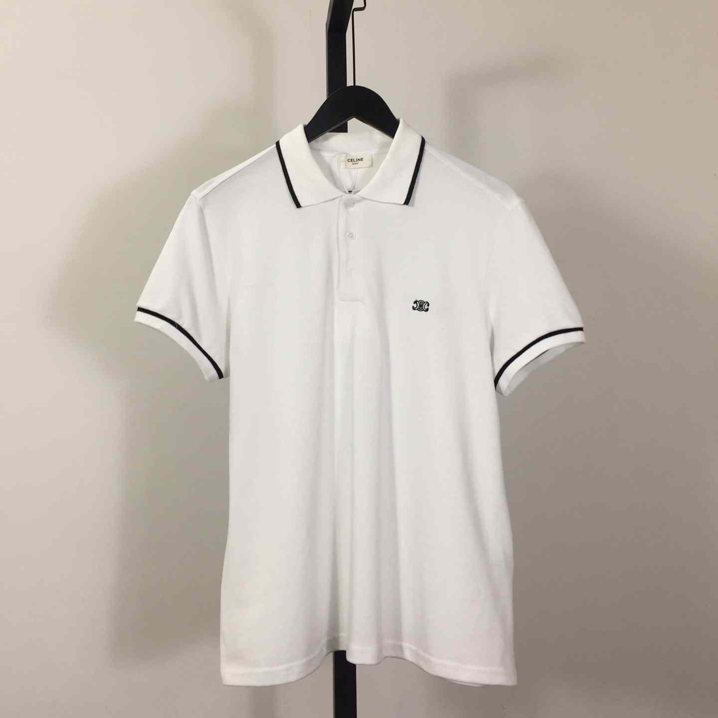 Celine Classic Polo Shirt In Cotton Pique - everydesigner