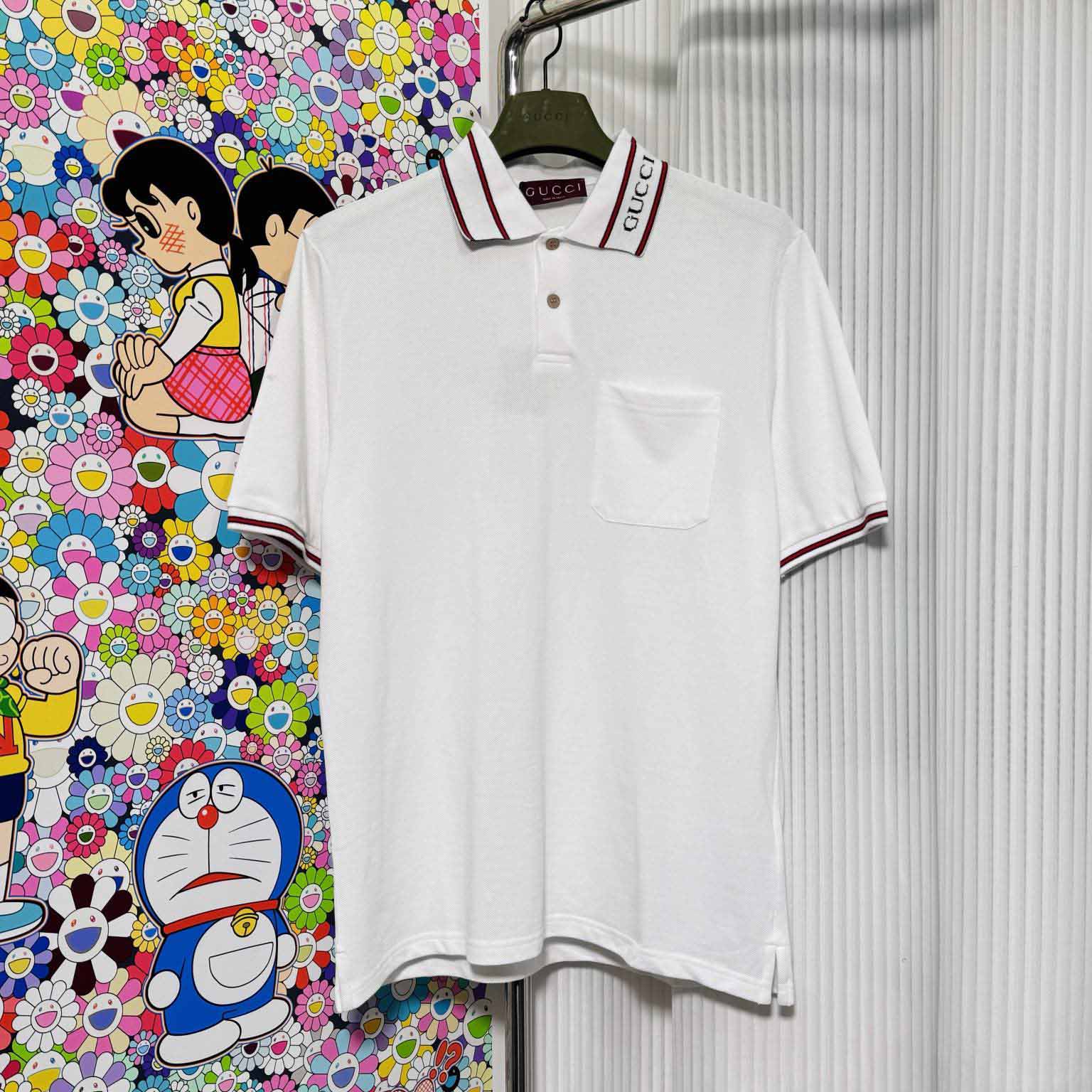 Gucci Cotton Piquet polo Shirt With Web - everydesigner