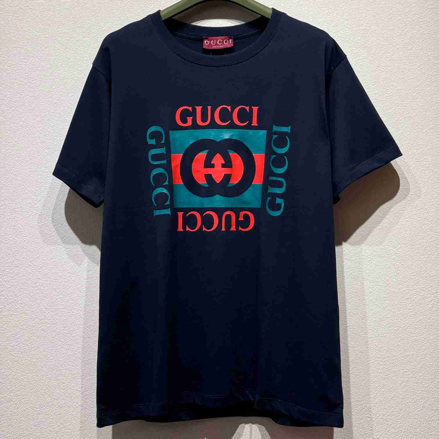 Gucci Cotton Jersey T-shirt With Gucci Print - everydesigner