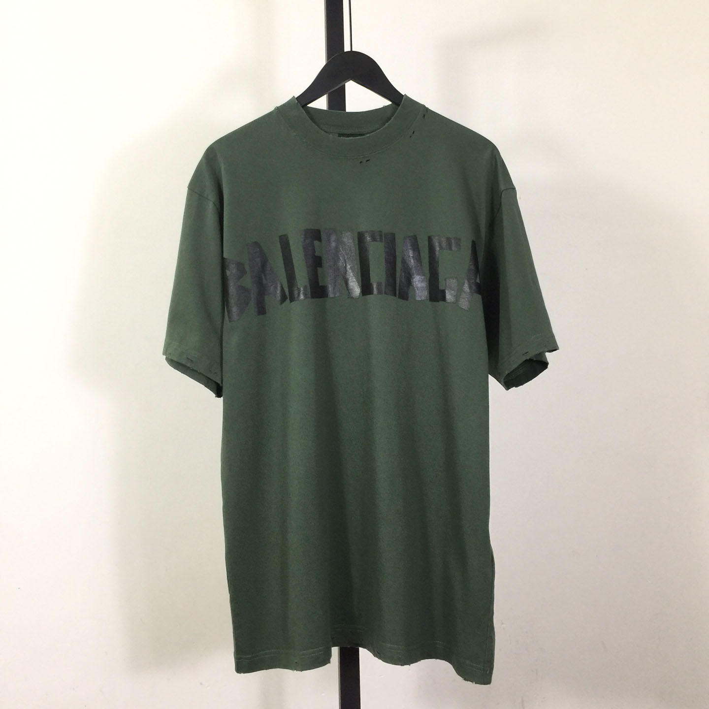 Balenciaga Tape Type T-Shirt Medium Fit In Green - everydesigner