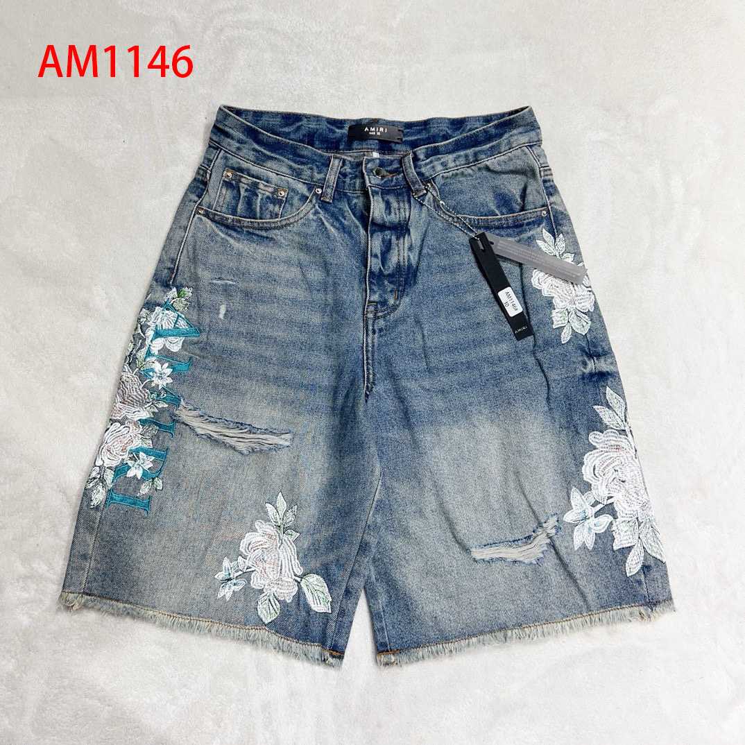 Amiri Slim-fit Denim Shorts  AM1146 - everydesigner