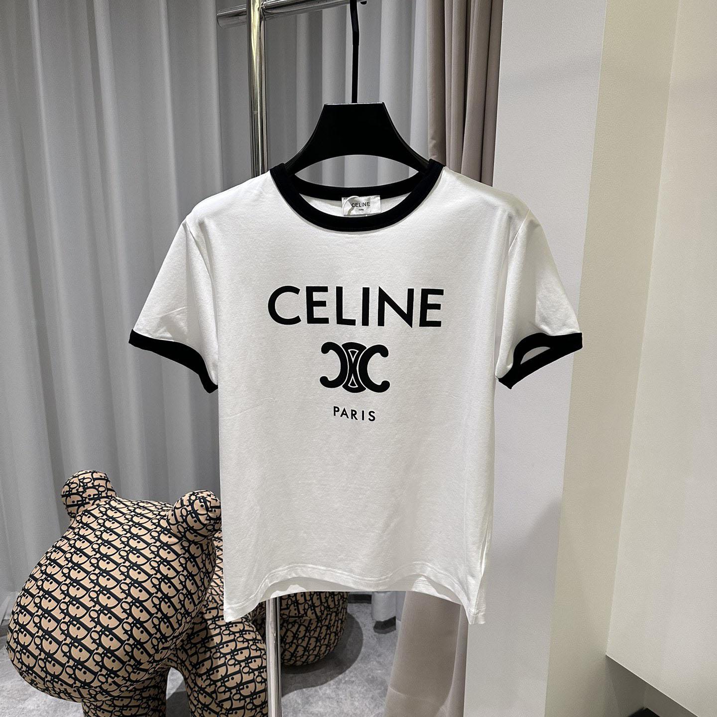 Celine Paris T-shirt In Cotton Jersey - everydesigner