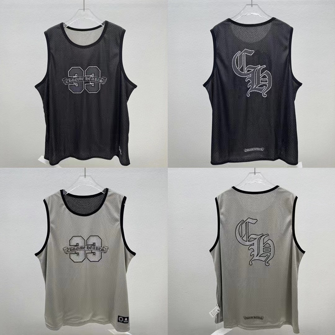 Chrome Hearts Mesh Reversible Sleeveless Jersey - everydesigner