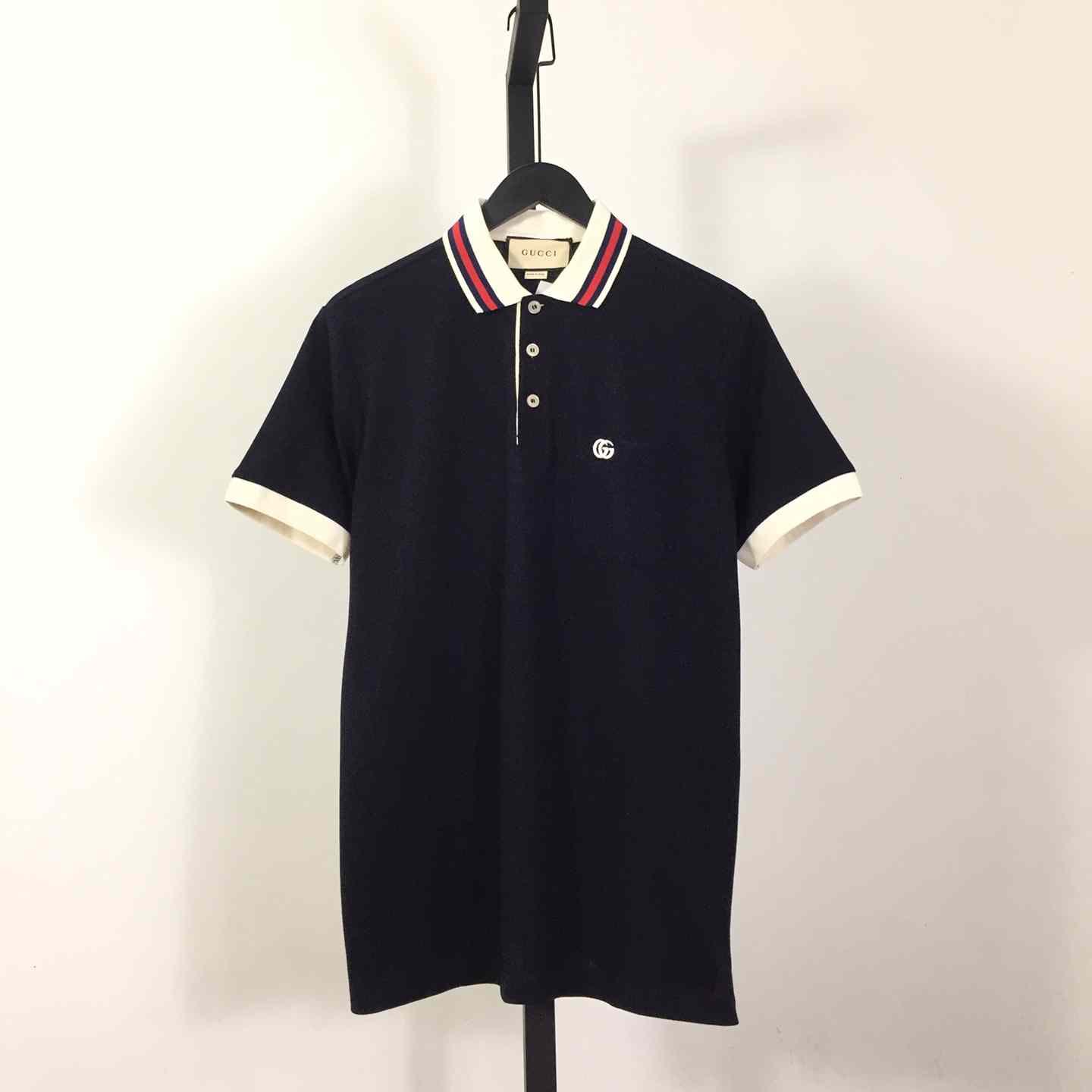 Gucci Cotton Piquet Polo With Double G - everydesigner